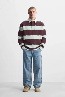 Outlet POLO ESTAMPADO RAYAS TIE DYE Hombre Polos