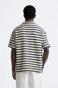 Sale POLO ESTRUCTURA RAYAS Hombre Polos