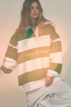 New POLO FELPA RAYAS Mujer Sudaderas / Joggers