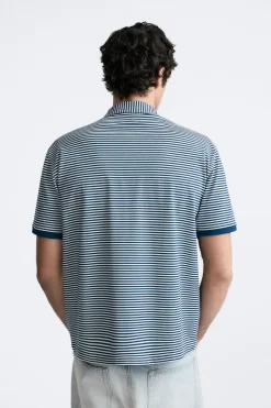 Clearance POLO JACQUARD RAYAS Hombre Jerséis / Chaquetas|Polos