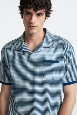 Clearance POLO JACQUARD RAYAS Hombre Jerséis / Chaquetas|Polos