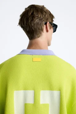 Fashion POLO OVERSIZE CONTRASTE Hombre Jerséis / Chaquetas|Polos