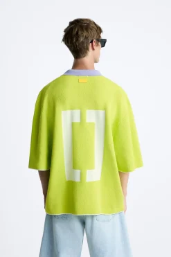 Fashion POLO OVERSIZE CONTRASTE Hombre Jerséis / Chaquetas|Polos