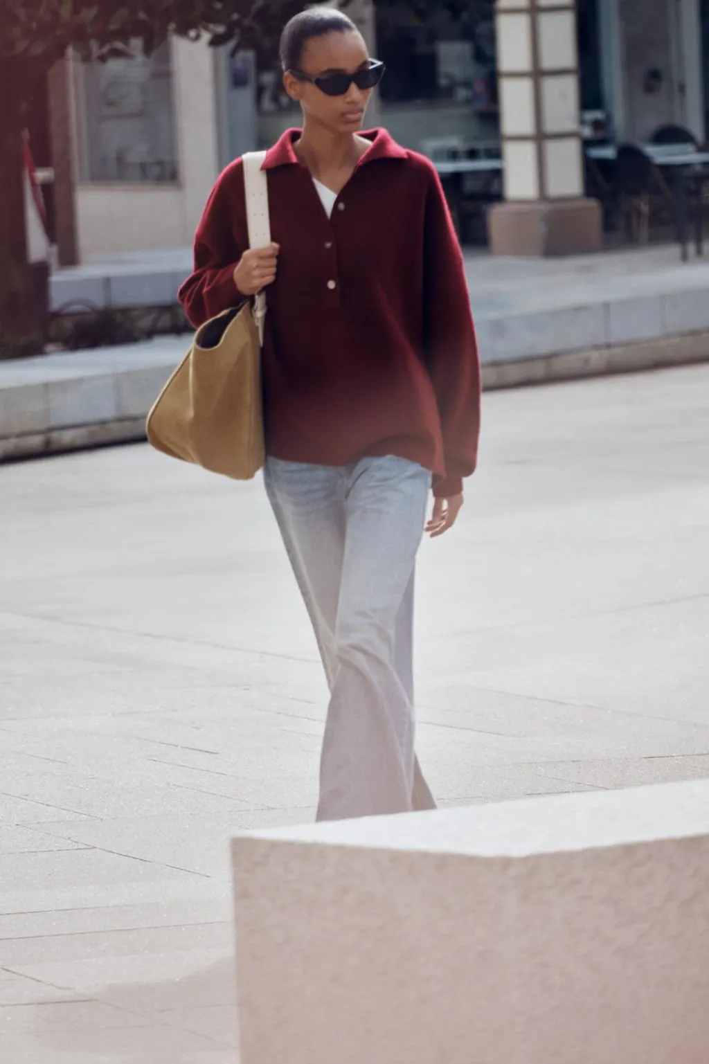 Fashion POLO OVERSIZE LANA Mujer Cárdigan / Jerséis|Punto