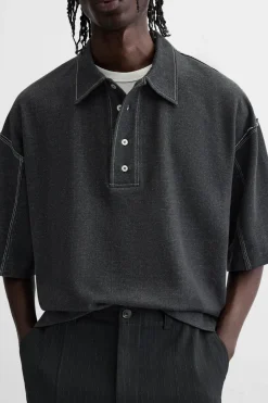 Clearance POLO PESPUNTE CONTRASTE Hombre Camisetas|Polos