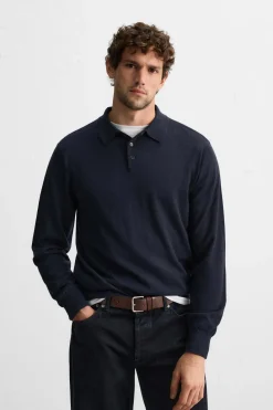 Best POLO PUNTO 100% CASHMERE Hombre Jerséis / Chaquetas|Polos