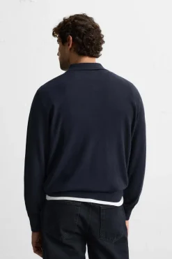 Best POLO PUNTO 100% CASHMERE Hombre Jerséis / Chaquetas|Polos