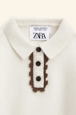 Niños ZARA 6 - 14 Años·Punto<POLO PUNTO CON LANA Y CASHMERE LIMITED EDITION