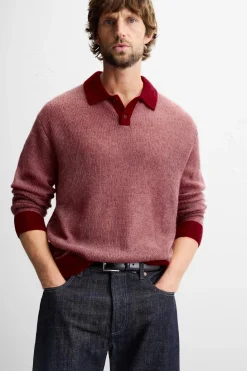 Fashion POLO PUNTO CONTRASTE Hombre Jerséis / Chaquetas|Polos