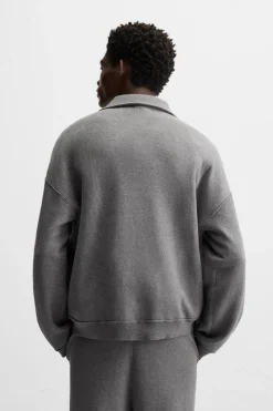 Clearance POLO PUNTO COSTURAS IRREGULARES Hombre Jerséis / Chaquetas|Polos