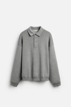 Clearance POLO PUNTO COSTURAS IRREGULARES Hombre Jerséis / Chaquetas|Polos