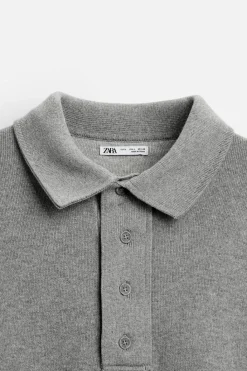 Clearance POLO PUNTO COSTURAS IRREGULARES Hombre Jerséis / Chaquetas|Polos