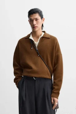 Discount POLO PUNTO CREMALLERA X NANUSHKA Hombre Jerséis / Chaquetas