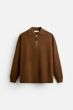 Discount POLO PUNTO CREMALLERA X NANUSHKA Hombre Jerséis / Chaquetas