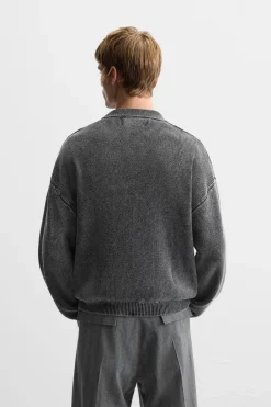 Sale POLO PUNTO EFECTO LAVADO Hombre Jerséis / Chaquetas|Polos