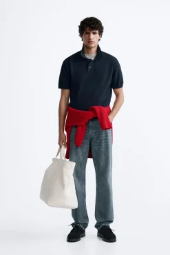 Sale POLO PUNTO ESTRUCTURA Hombre Polos