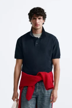Sale POLO PUNTO ESTRUCTURA Hombre Polos