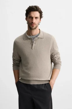 Sale POLO PUNTO ESTRUCTURA ALGODÓN Hombre Jerséis / Chaquetas|Polos