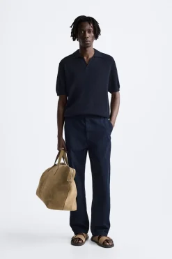 Fashion POLO PUNTO ESTRUCTURA CUADRILLÉ Hombre Jerséis / Chaquetas|Polos