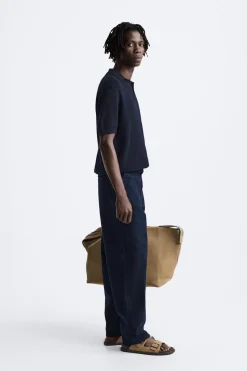 Fashion POLO PUNTO ESTRUCTURA CUADRILLÉ Hombre Jerséis / Chaquetas|Polos