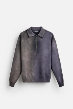 Fashion POLO PUNTO ESTRUCTURA LAVADO Hombre Jerséis / Chaquetas|Polos