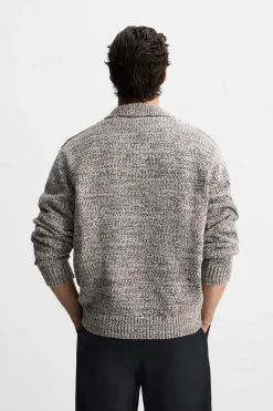 Online POLO PUNTO ESTRUCTURA TEXTURA Hombre Jerséis / Chaquetas|Polos