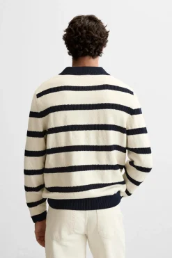 Fashion POLO PUNTO JACQUARD RAYAS Hombre Jerséis / Chaquetas|Polos