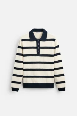 Fashion POLO PUNTO JACQUARD RAYAS Hombre Jerséis / Chaquetas|Polos