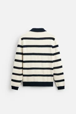 Fashion POLO PUNTO JACQUARD RAYAS Hombre Jerséis / Chaquetas|Polos