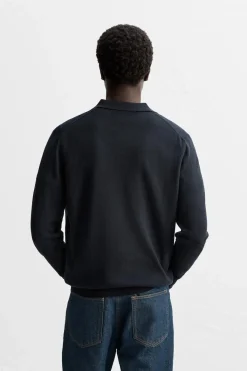 Hot POLO PUNTO LANA MERINO Hombre Jerséis / Chaquetas|Polos