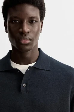 Hot POLO PUNTO LANA MERINO Hombre Jerséis / Chaquetas|Polos