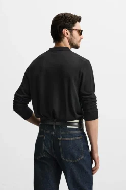 Outlet POLO PUNTO LANA MERINO Hombre Jerséis / Chaquetas|Polos