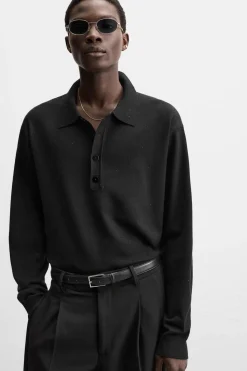 Outlet POLO PUNTO LENTEJUELAS Hombre Jerséis / Chaquetas|Polos