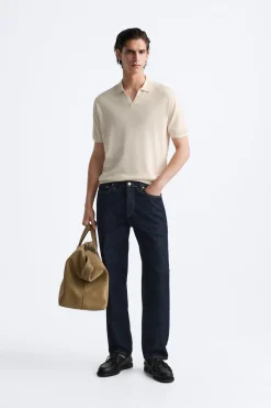 New POLO PUNTO MEZCLA LYOCELL Hombre Jerséis / Chaquetas|Polos