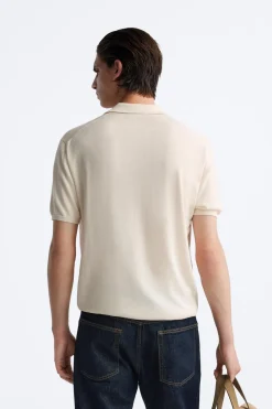 New POLO PUNTO MEZCLA LYOCELL Hombre Jerséis / Chaquetas|Polos