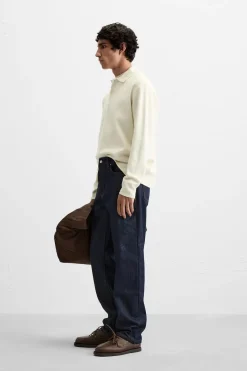 Hot POLO PUNTO MEZCLA VISCOSA Hombre Jerséis / Chaquetas|Polos