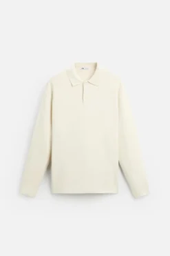 Hot POLO PUNTO MEZCLA VISCOSA Hombre Jerséis / Chaquetas|Polos