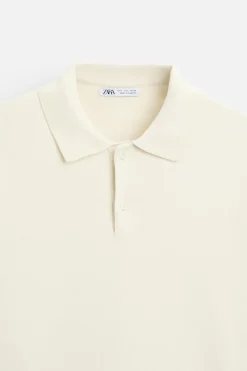 Hot POLO PUNTO MEZCLA VISCOSA Hombre Jerséis / Chaquetas|Polos