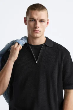 Discount POLO PUNTO PERLADO Hombre Jerséis / Chaquetas|Polos