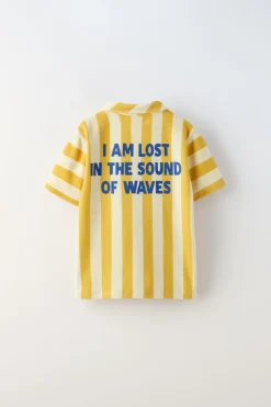 Niños ZARA 6 - 14 Años·Camisetas<POLO RAYAS TOALLA BORDADO