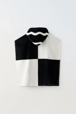 Niños ZARA 6 - 14 Años·Accesorios|1½ - 6 Años·Accesorios<PONCHO TOALLA CUADROS Y ONDAS