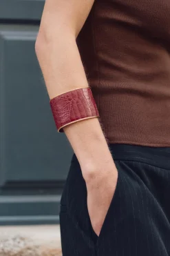 Online PULSERA METÁLICA PIEL Mujer Accesorios / Bisuteria