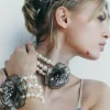 Discount PULSERA PERLAS FLOR BRILLOS Mujer Accesorios / Bisuteria