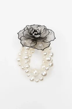Discount PULSERA PERLAS FLOR BRILLOS Mujer Accesorios / Bisuteria