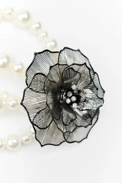 Discount PULSERA PERLAS FLOR BRILLOS Mujer Accesorios / Bisuteria