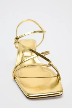 Hot SANDALIA METALIZADA KITTEN Mujer Zapatos