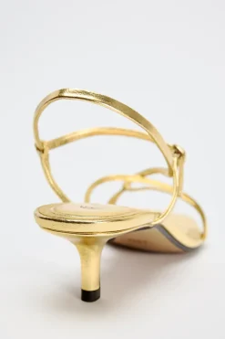 Hot SANDALIA METALIZADA KITTEN Mujer Zapatos