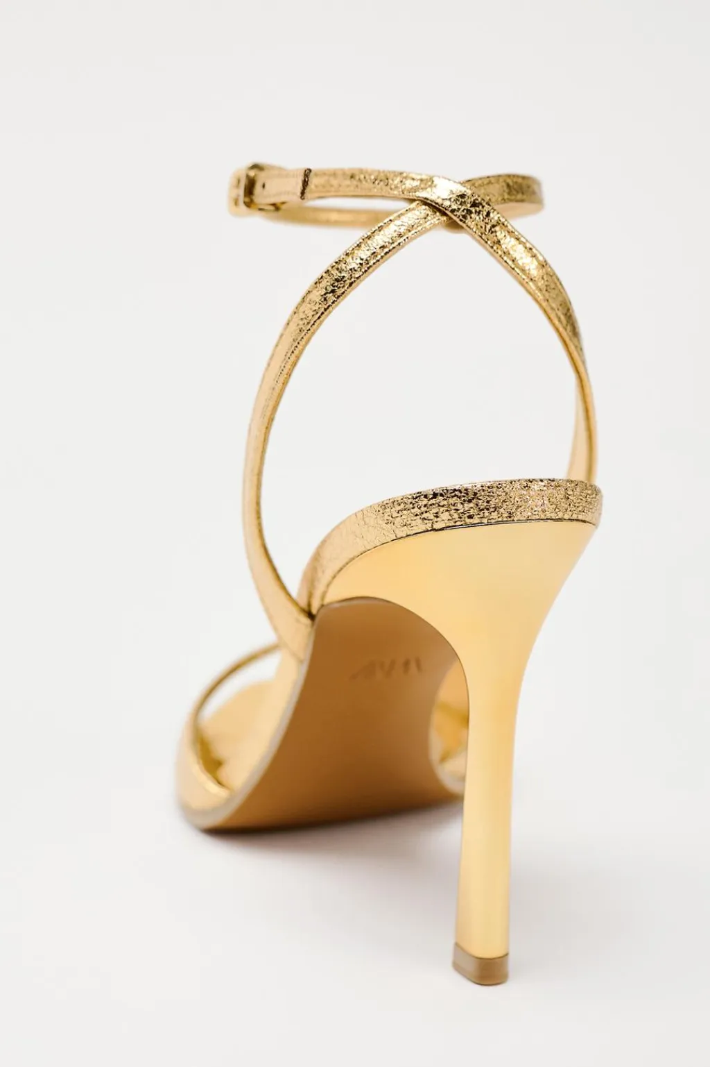 Fashion SANDALIA METALIZADA TACÓN PULSERA Mujer Zapatos