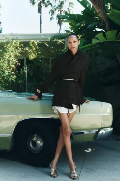 Outlet SANDALIA METALIZADA TIRAS Mujer Zapatos