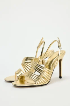 Outlet SANDALIA METALIZADA TIRAS Mujer Zapatos